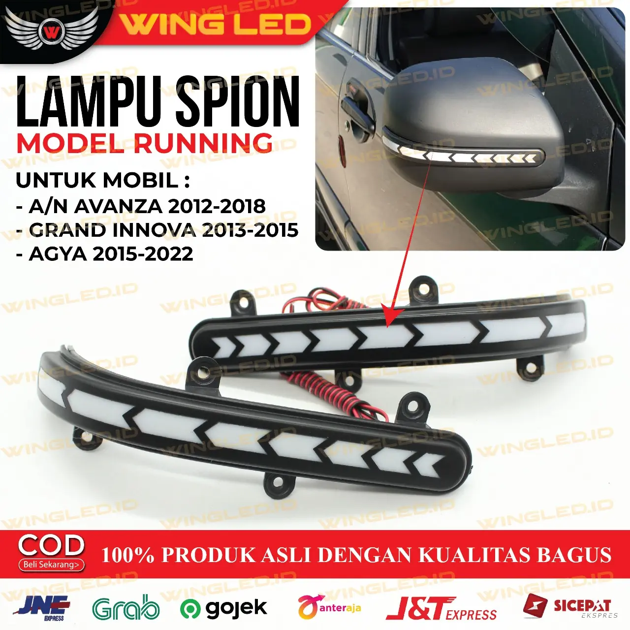 LAMPU SPION ALL NEW AVANZA 2012-2018/ AGYA 2012-2022 (KECUALI TRD) RUNNING