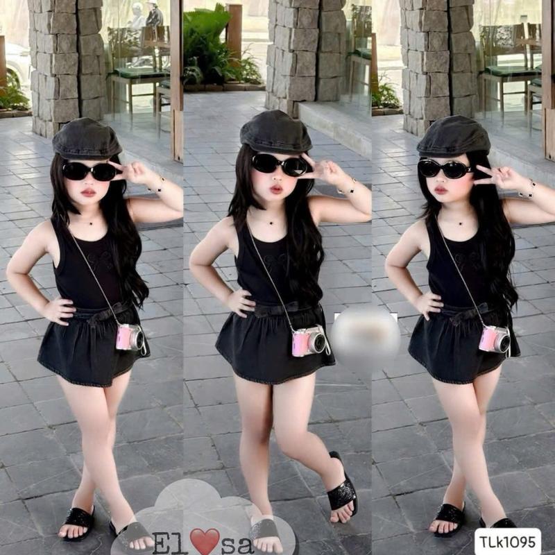 Quần Áo bé gái - SET BÒ CHÂN VÁY XẾP LY siêu xinh cho bé từ 1-8 Tuổi