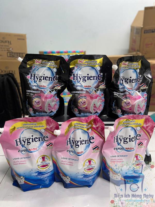 Combo 3 Nước Giặt Xả 2in1 Hygiene Nhập Khẩu Thái Lan 1800ml - Sạch Vết Bẩn, Lưu Hương Thơm Ngát