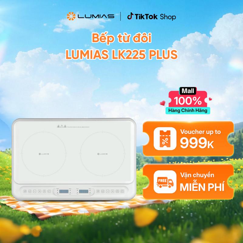 Bếp từ đôi Lumias LK225 PLUS - 3500W, 10 mức công suất