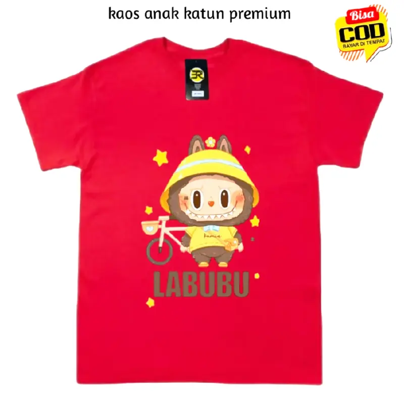 Baju Kaos Labubu Viral Anak Perempuan Laki-laki Premium Lengan Pendek - Kaos Anak Labubu 5