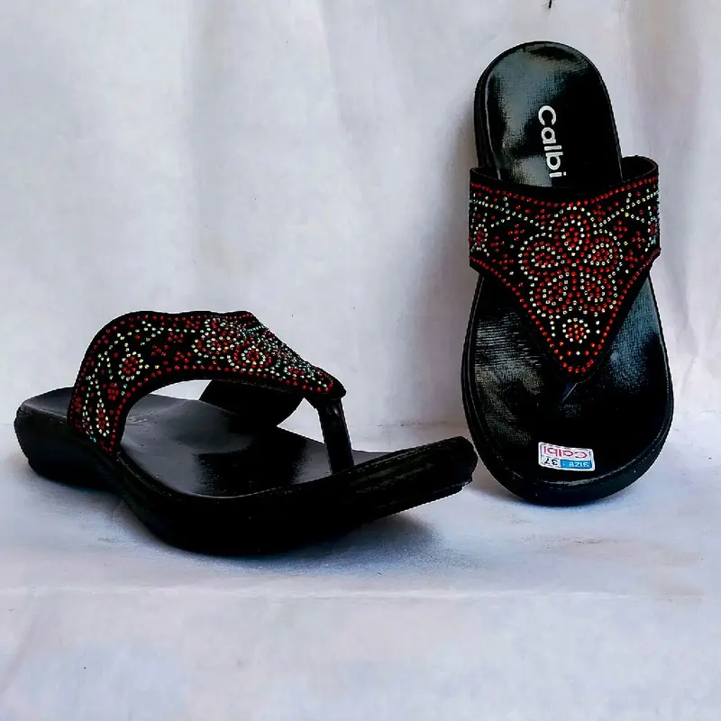 [Best seller] SANDAL WEDGES CALBI WANITA MURAH Wedge Karet Sendal Cewek 5