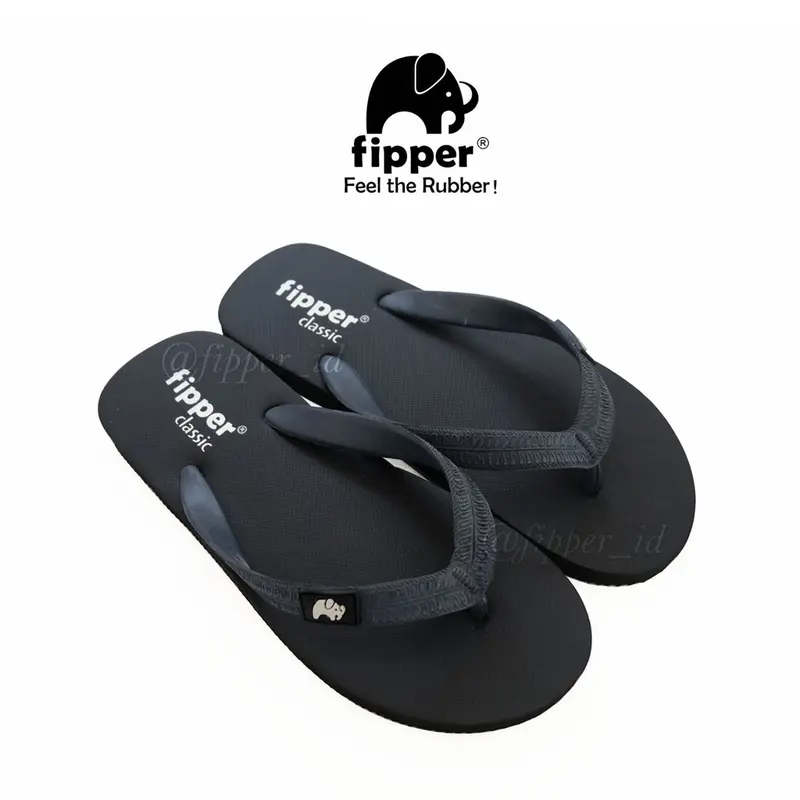 Sandal Fipper Slim Original for Woman/ladies Full Black Shop