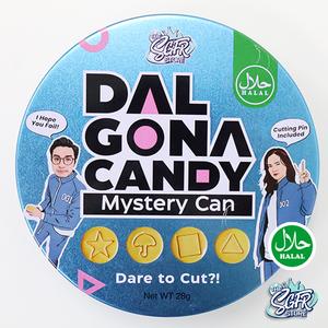 Dalgona Candy Mystery Can (28g) Contains 5 Different Candy Shapes, Halal, Vegan