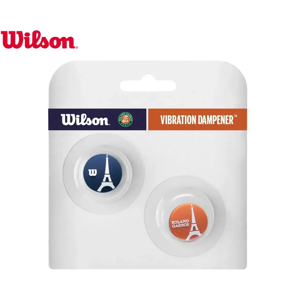 MEGA SALE | Wilson ROLAND GARROS EIFFEL TOWER dampeners for Tennis Rackets Navy/Clay - WR8403901001