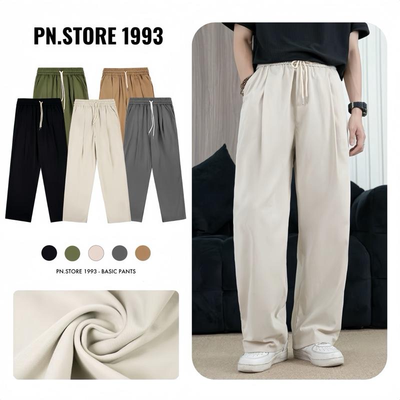 COMBO 2 Quần kaki Xếp Ly Ống Rộng Quần Dài From Rộng Dáng Suông Chất Liệu Mềm Mại Thoáng Mát PN.STORE 1993 QD06