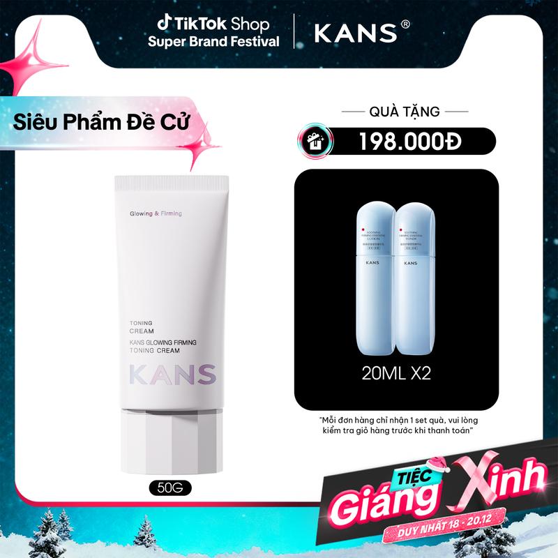  Kem Dưỡng Hỗ Trợ Nâng Tông Da KANS Glowing Firming Toning Cream 50ml 