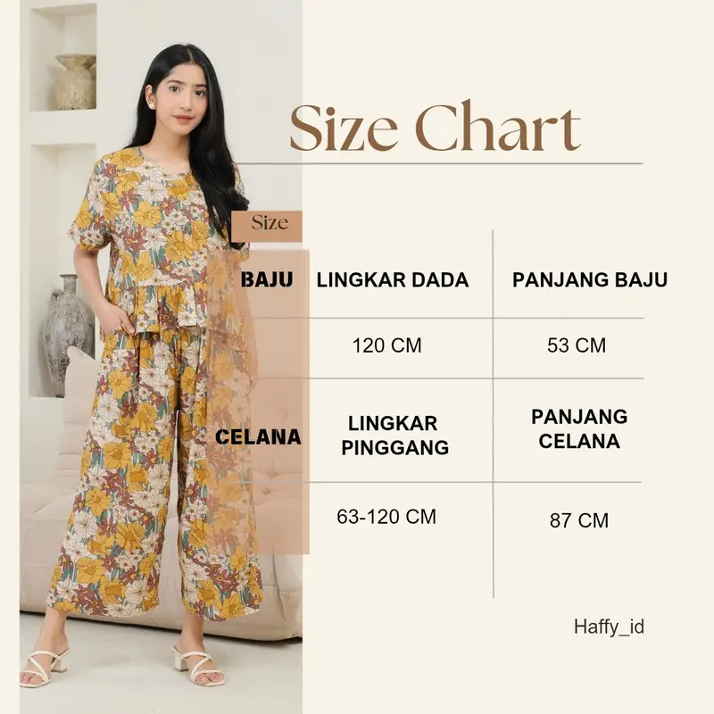 ONE SET SETELAN WANITA ELMIRA SET ATASAN  KUTUNG CELANA KULOT 7/8 RAYON PREMIUM 5