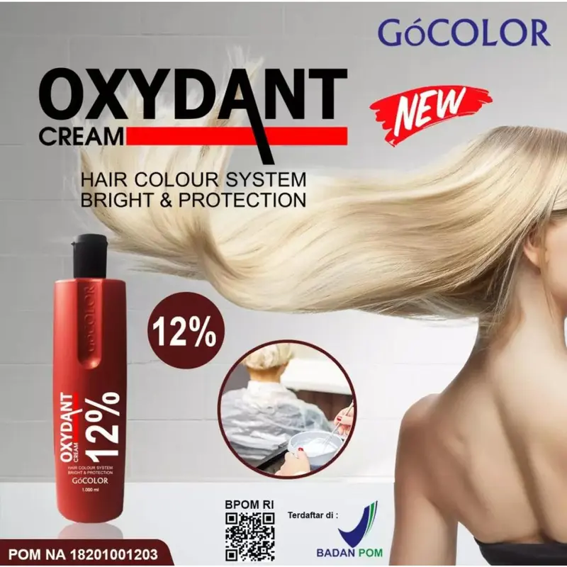 Go Street oxydant developer cream1Kg - campuran warna bleaching rambut 5