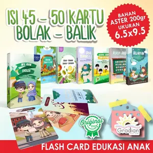 Flash Card Kartu Edukasi Anak // Flashcard Huruf Alfabet Angka Huruf Hijaiyah Hewan Sayur Buah