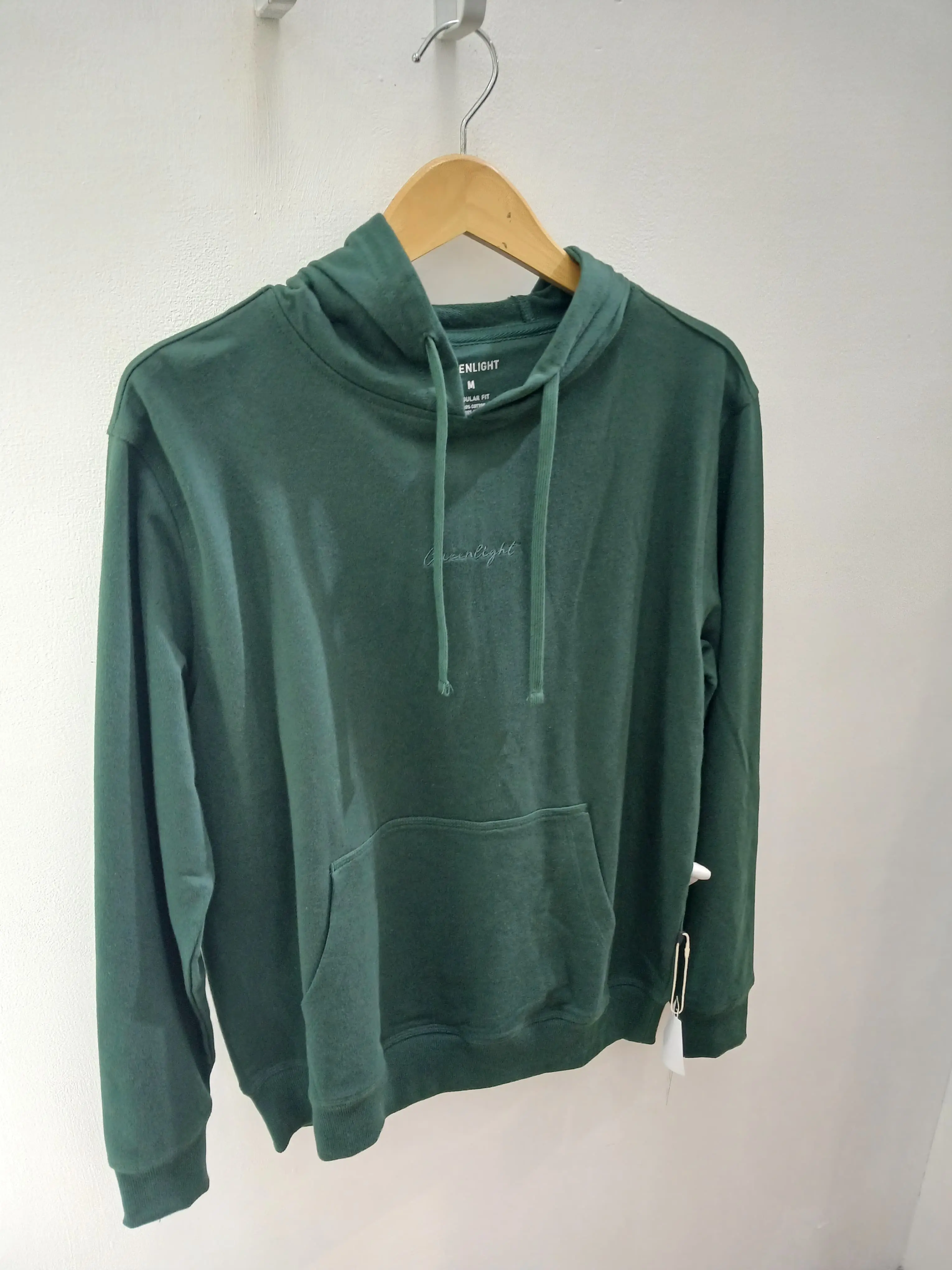 Greenlight Men's Hoodie Sweatshirt Regular Fit Logo Script n0910241512HJ