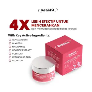 REBEKA All Series | Mask Alpha Arbutin For Brightening | Mask Tea Tree For Acne | Dreamy White 7% Niacinamide Body | Dreamy White 7% AHA Night Body Serum