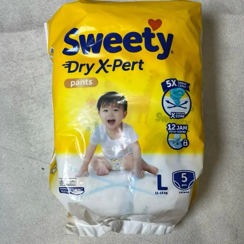 PROMO PAKET HEMAT MURAH ISI 3PACK SWEETY DRY X-Pert M5,L5,XL4 paket isi 3pack Popok Bayi 2