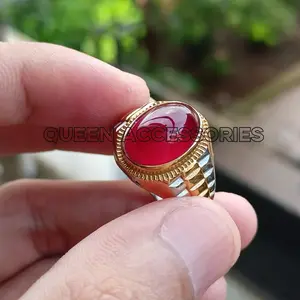 Aksesoris Cincin Batu Red Baron Ring Titanium