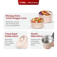 Gambar [Dokmil] Cypruz Kotak Makan Portable Tahan Panas Container Sealed Lunch Box dari Cypruz Kitchenware Kota Administrasi Jakarta Utara 3 Tokopedia