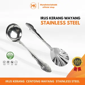 MM - A103 - SENDOK SOP SAYUR KERANG DOLL STAINLESS / SENDOK PRASMANAN LAUK / CENTONG SAYUR MURAH TEBAL