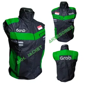 Rompi Driver Grab Bahan Adem Waterproof Terbaru