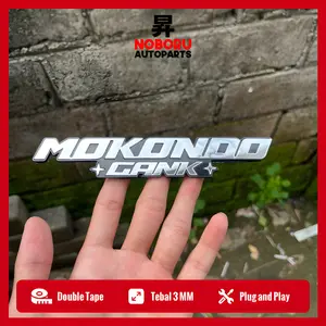 EMBLEM MOKONDO GANK BAHAN AKRILIK BUKAN STICKER 1PCS