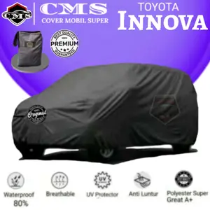 Sarung Mobil Super - Cover Mobil Innova - Cover Mobil Toyota Innova- Innova lama - Innova Reborn - Innova Venturer  - Cover Mobil Premium - Bahan Polyester Super Great A Premium & Reguler - Anti UV, Debu, Cakaran & Air - Indoor/ Semi Outdoor