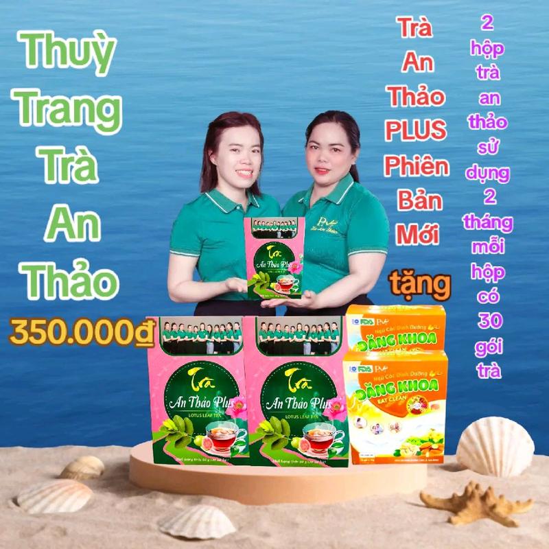 trà an thảo puls có 30 gói túi lọc sử dụng được một mua combo 2 hộp trà tặng 2 ngũ cốc