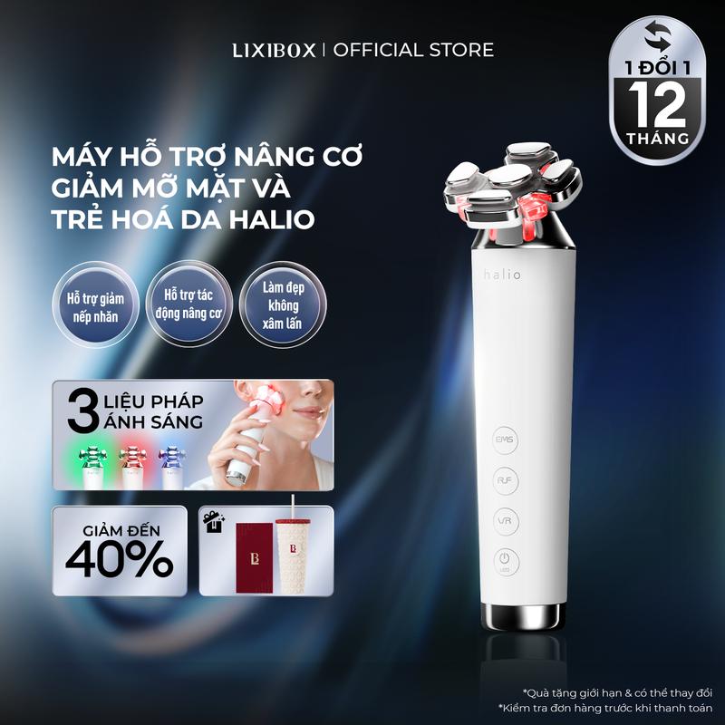   LIVE  Máy Hỗ Trợ Nâng Cơ Và Đẩy Tinh Chất 4 Trong 1 Halio Kết Hợp Ánh Sáng Sinh Học 
