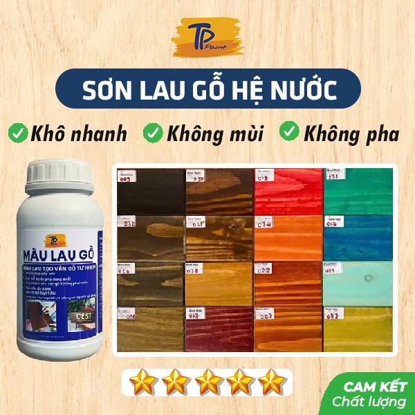 Bảng Màu Sơn Lau Gỗ Gốc Nước TP Paint - Sơn An Toàn Cho Sức khỏe