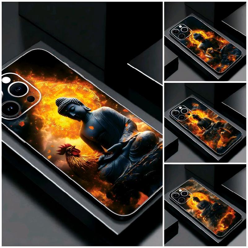   Phật-12 con giáp Dạ Quang  Skin Miếng dán PPF Full viền dán mặt sau điện thoại iphone 