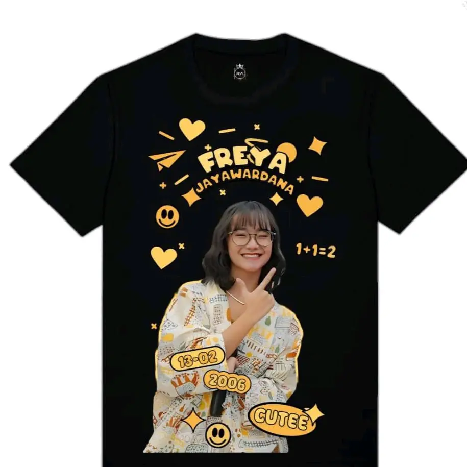 Kaos JKT48 Cute Freya Tshirt Wanita Distro Free PC