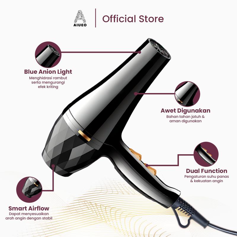 [Bundling Hemat] Terlaris Catokan Recommended AIUEO 823 Alat Catok 5in1 + Hair Dryer Carmila Package Beauty Electronic 5