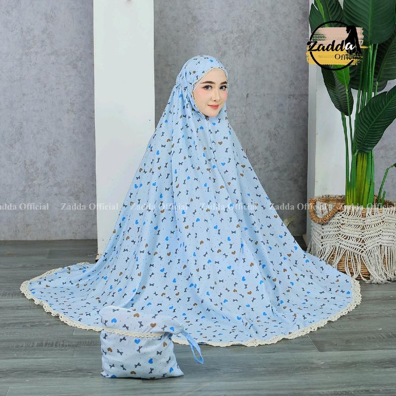 Mukena Dewasa Rayon Premium Motif Pita Size Jumbo Adem Lembut Nyaman - Muslim Katun 6
