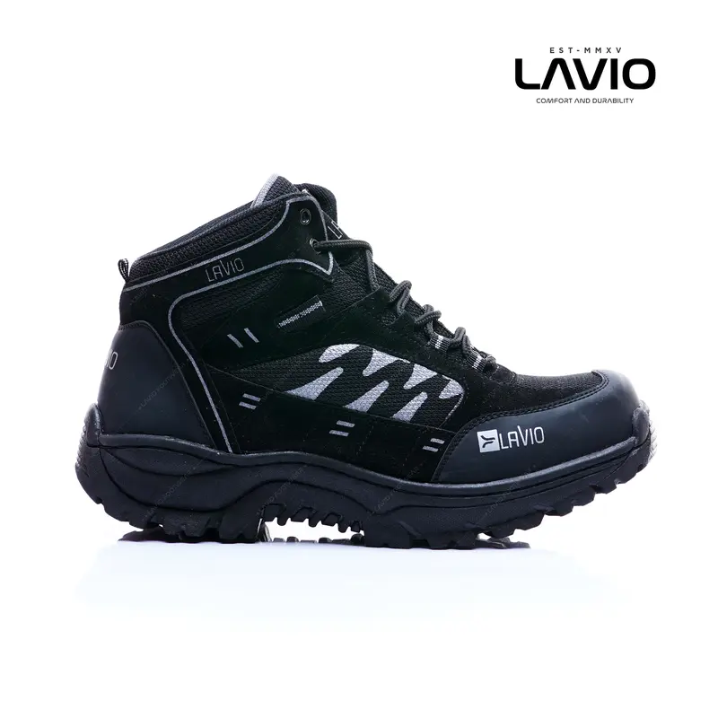 Sepatu Pria Safety Boots High Quality Premium Ujung Besi Sefty cowok Outdoor Hiking Mendaki Gunung Boot Kerja Lapangan Proyek Lavio Axel 6