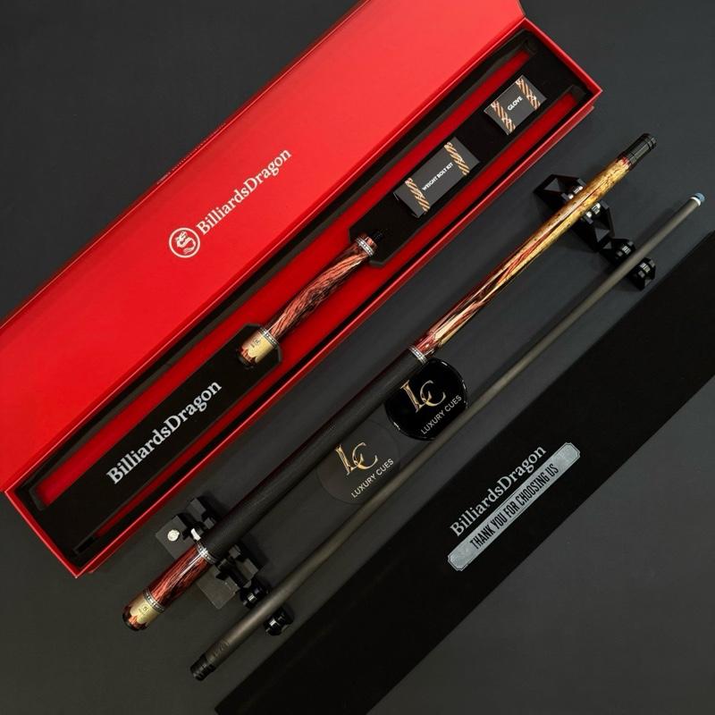 Cơ/Gậy Bida Lỗ/Pool Full Carbon Dragon Legend LD-RD (Kèm Đầy Đủ Phụ Kiện)