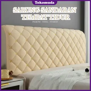 TOKOMUDA COD Sarung Headboard Tempat Tidur Tebal Mewah Warna Solid, Premium, Empuk Cover Divan Sarung Sandaran Ranjang Premium