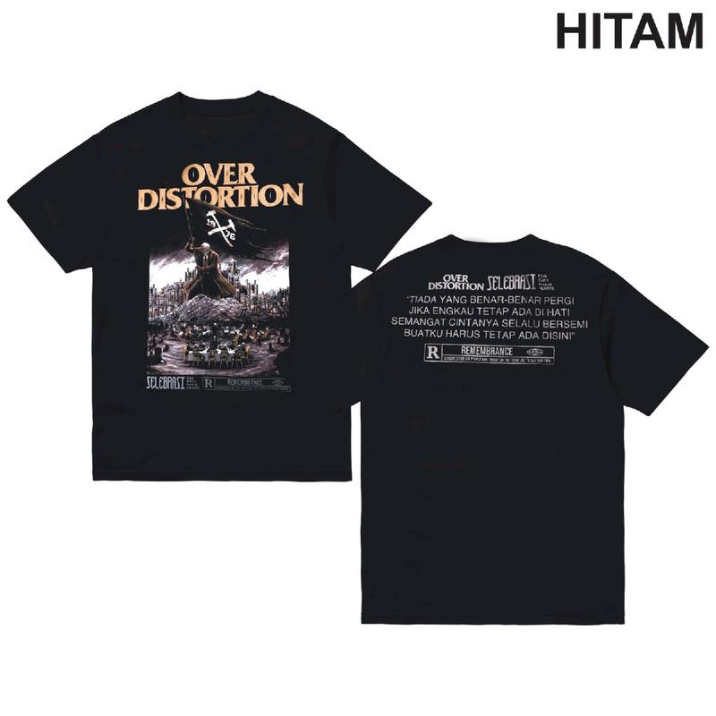 Baju Kaos Distro Sablon Katun Unisex OD Sablon Hitam - Combed, Oblong, Pria, Surfing Band Lembut Nyaman Unik Keren Tshirt Formal Wanita 2