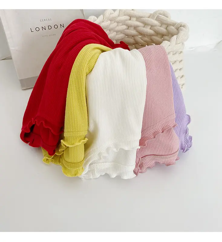 ByKiddos - Baju Anak Perempuan Crop Top Lokal Tanpa Lengan / Atasan Leher Turtleneck Anak Perempuan / Gaya Korean 5