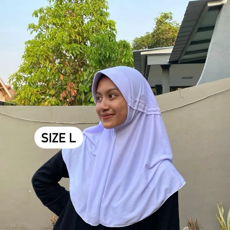 Hijab sekolah serut LX Kerudung sekolah Instan