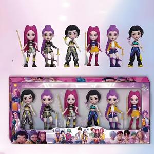 Set de 6 piezas para regalo de Navidad, Colección de muñecos de periféricos de juegos, Perfecto para decoración de escritorio de auto, Regalos festivos, Regalos de cumpleaños