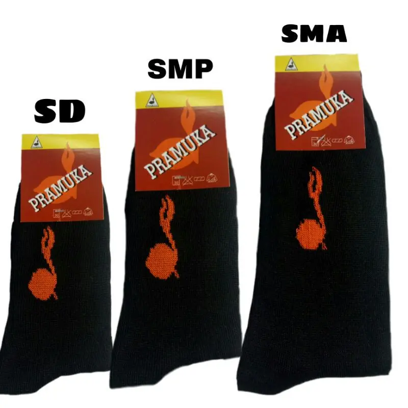 PROMO 12 Pasang Kaos Kaki Pramuka Dan Hitam Polos SD SMP SMA Sekolah Nyaman Pria Wanita