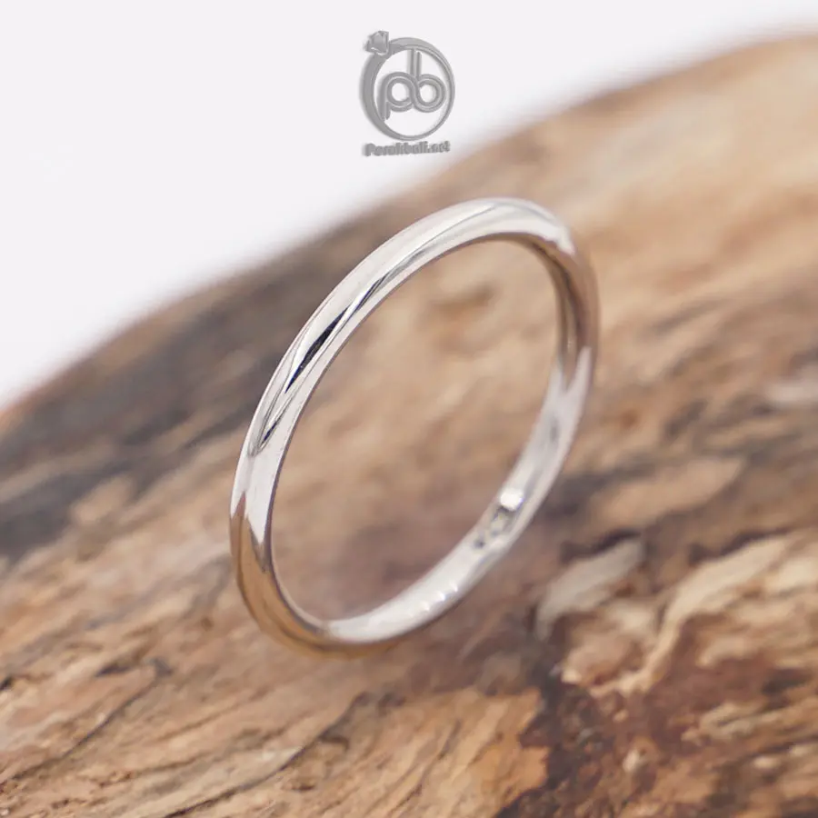 Cincin Simple Pria Wanita 925 Perak Asli Plain Kawat Midi