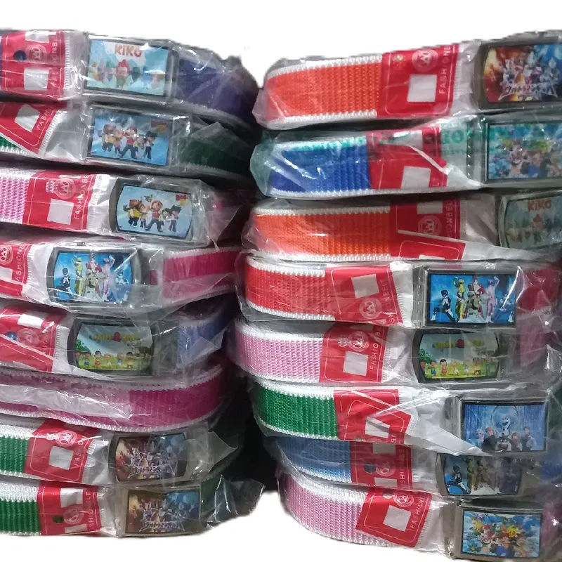 Sampereun Grosir Sabuk Anak Ikat Pinggang Sekolah TK Paud Karakter Gesper Logam 1 Lusin Fashion 0