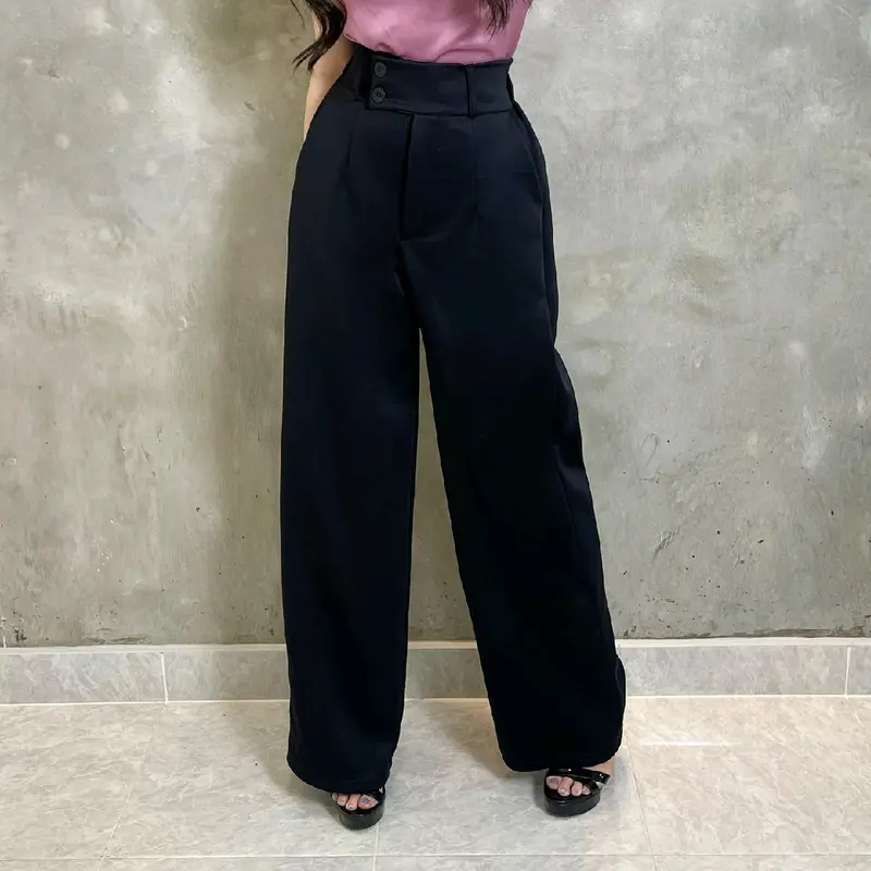 highwaisted doubble button cullote premium scuba 2