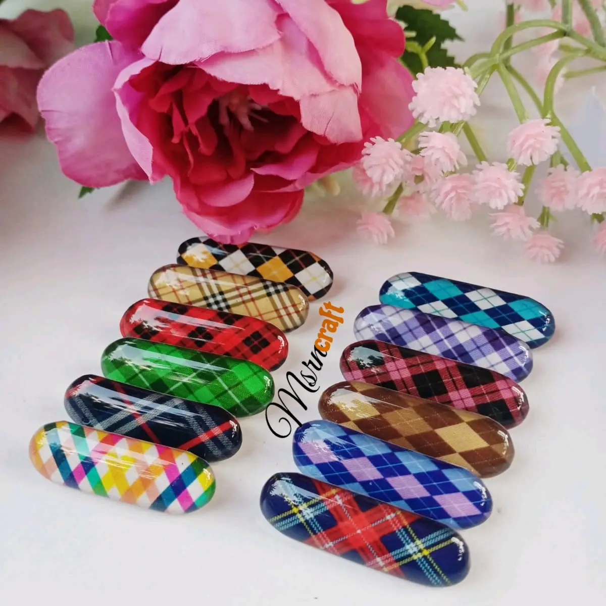 [LUSINAN] PIN JILBAB DAGU PREMIUM MOTIF TARTAN - PENITI JILBAB BROS JILBAB PIN DAGU KUALITAS GRADE A Anti Nyangkut Anti Karat