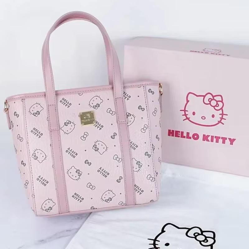 Product Introduction of Túi Tote Hello Kitty, Sanrio, In Cổ Điển, Túi Xách Đeo Một Bên Vai, Dung Lượng Lớn, Làm Bằng Chất Liệu PU, Thích Hợp Cho Bé Gái 7