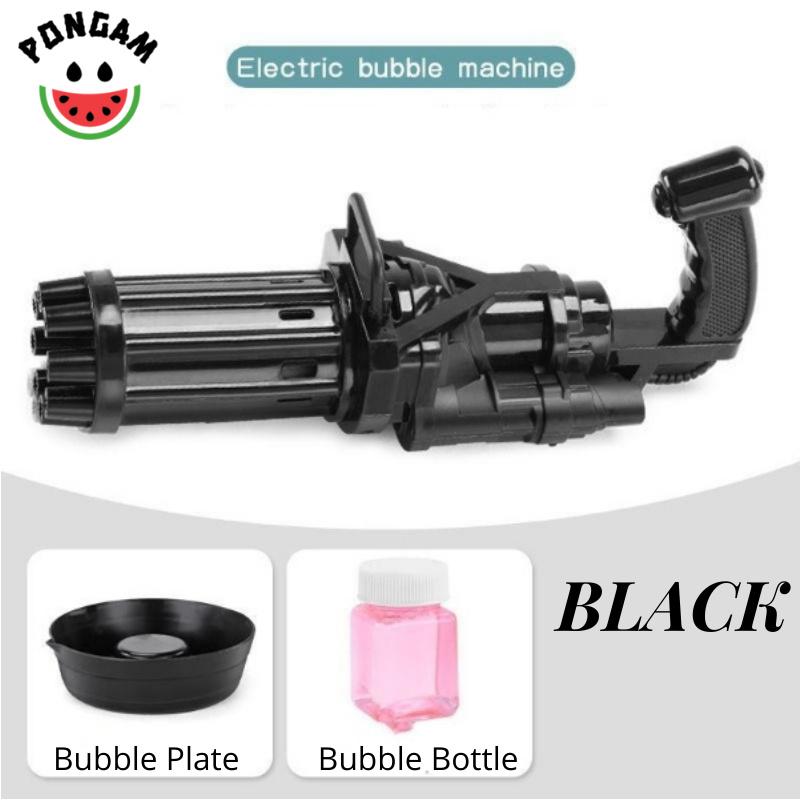 Hot Bubble Machine Fan Electric Gatling 8 hole Machine Bubble Machine Toys for Kids Gift 2