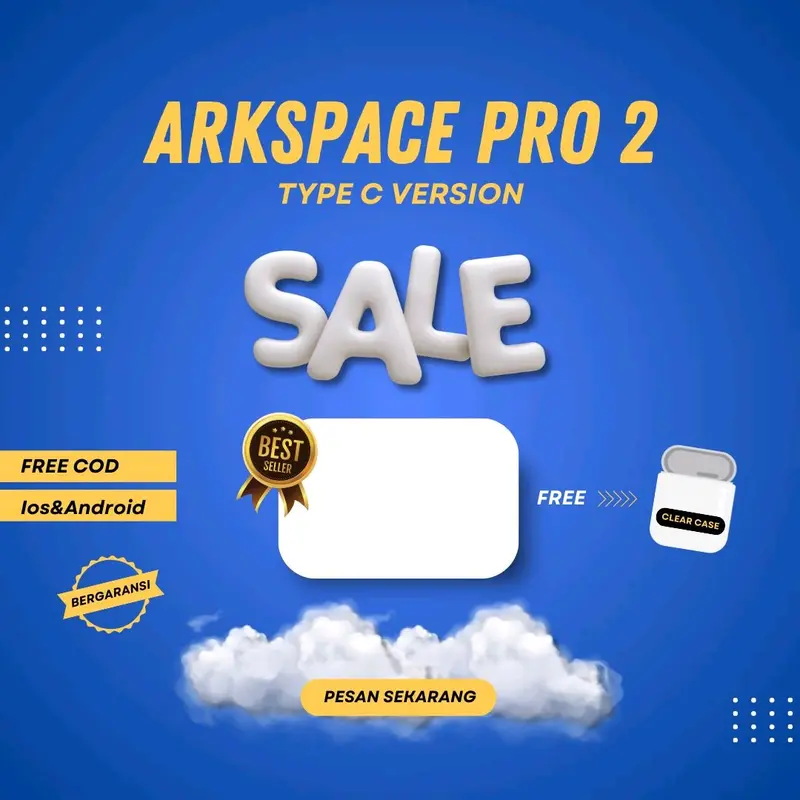 ARspace Air'podss PRO 2 type  30 jam full play / magsafe charging Garansi Aktif peredam Kebisingan Earphones Earbuds, Headphones 0