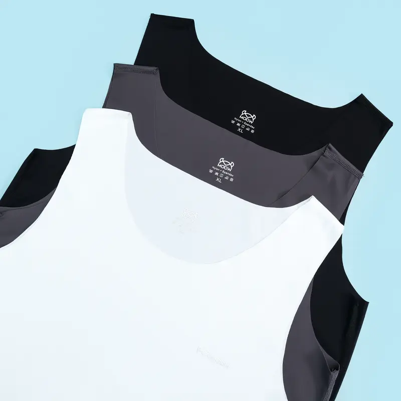 ROYAL VICTOR X MOOW Kaos Singlet Baju Dalaman Pria Icesilk Seamless Premium Adem Lembut Elastis Nyaman Seharian SP53 2