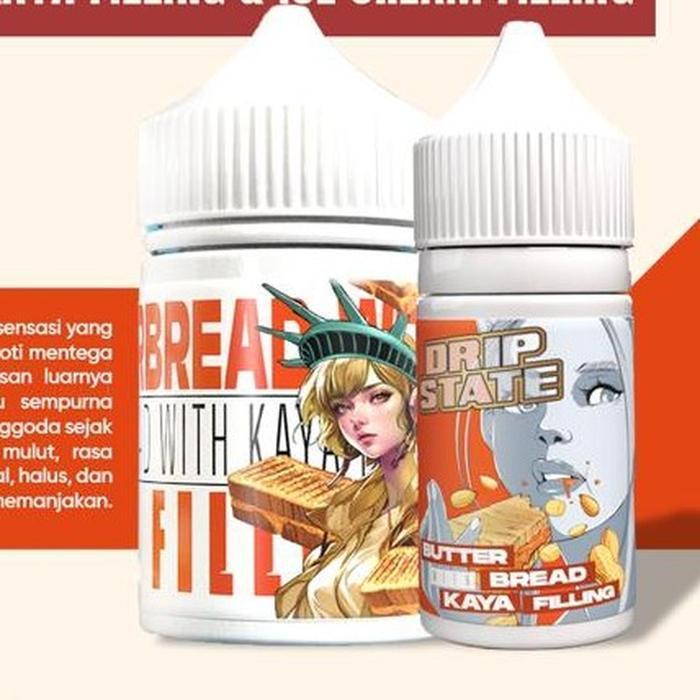 Jual STOK BARU Dripstate Butter Bread With Kaya Filling Salt Nic 30mL ...