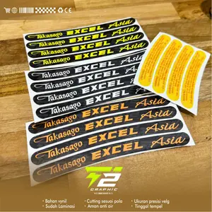 Stiker Velg Takasago Excel Asia untuk Motor - Motorcycle