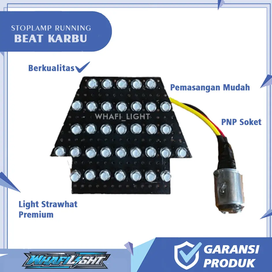 Stoplamp Running | Paket Lengkap Beat Karbu - 8 mode (otomatis) PNP