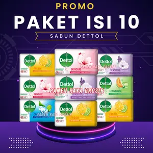 SPESIAL Dettol isi 10 pcs Kemasan 60gr Mix varian Hemat Grosir Murah